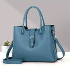 New Lightweight Pure Color Shoulder Women's Bag Casual Versatile Tote Handbag European and American Retro