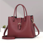 New Lightweight Pure Color Shoulder Women's Bag Casual Versatile Tote Handbag European and American Retro