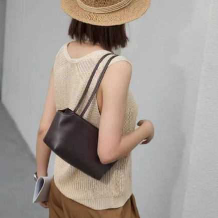 Mini Sheepskin Tote Bag with Long Handle