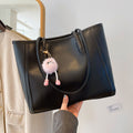 Textured Shoulder Tote Bag for Women