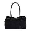 Retro Suede Satchel Bowling Bag for Women