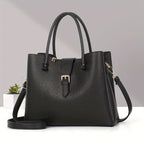 New Lightweight Pure Color Shoulder Women's Bag Casual Versatile Tote Handbag European and American Retro