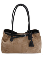 Retro Suede Satchel Bowling Bag for Women