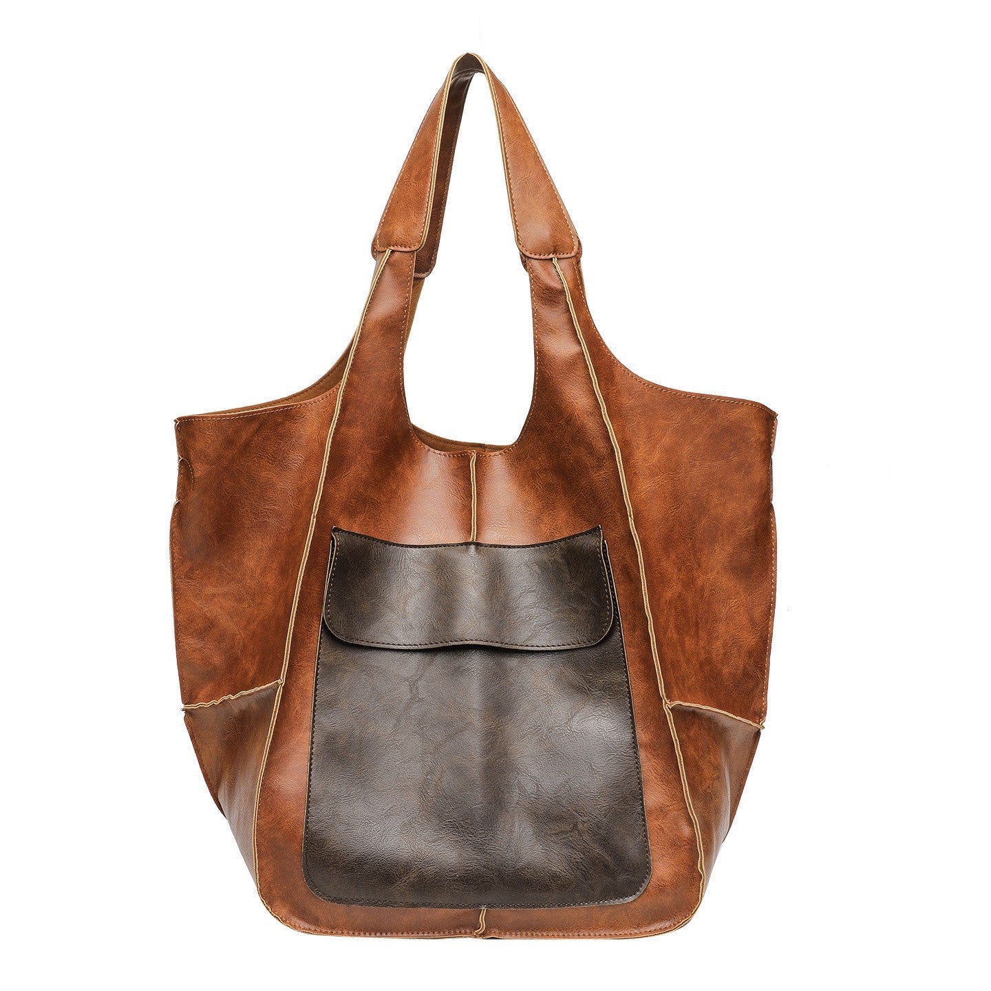 Retro Soft Leather Tote Bag