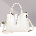 New Lightweight Pure Color Shoulder Women's Bag Casual Versatile Tote Handbag European and American Retro