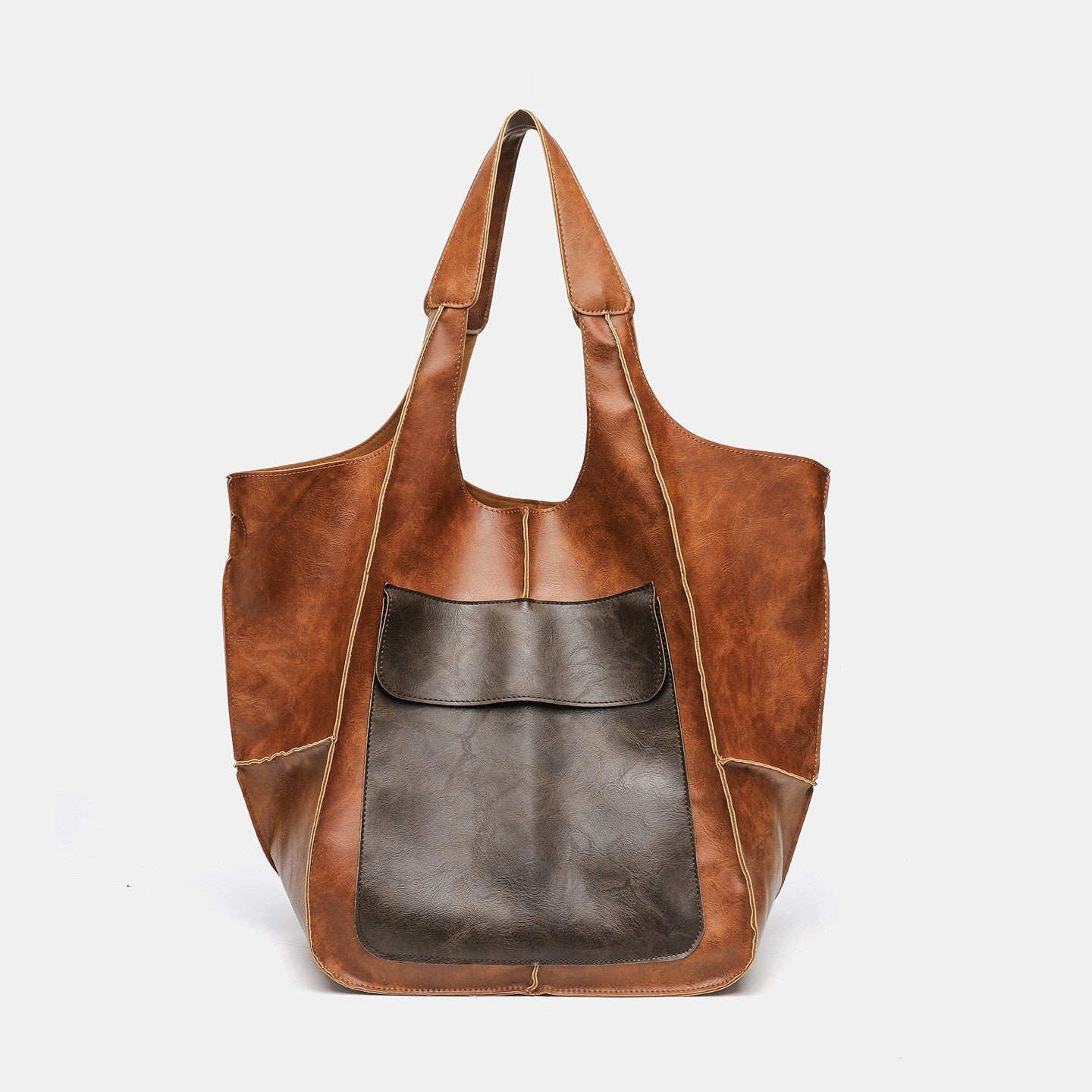 Retro Soft Leather Tote Bag