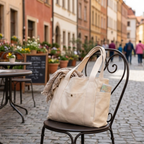 Bolso Shopper Tote de Lona Grande para Trabajo, Oficina y Diario