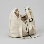 Bolso de Hombro Saco de Nylon Ligero Grande Minimalista Mujer