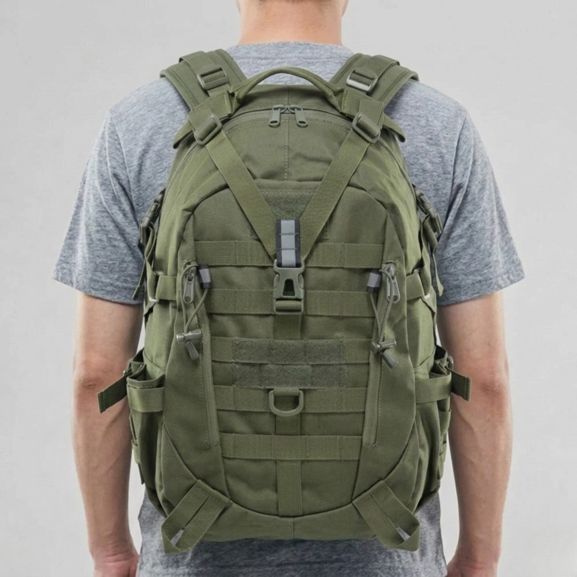 Mochila Táctica Militar Molle Impermeable de Senderismo y Airsoft