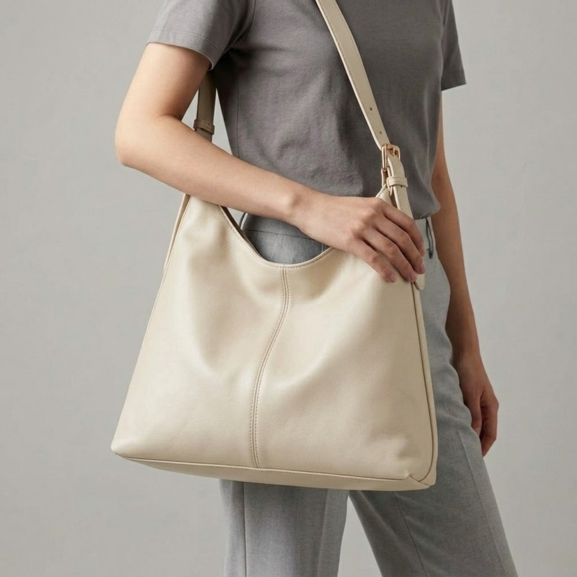 Bolso Hobo de Hombro Mujer de Piel Estilo Retro Gran Capacidad