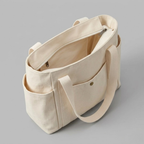 Bolso Shopper Tote de Lona Grande para Trabajo, Oficina y Diario