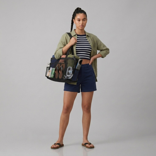 Bolsa de Playa de Malla Antiarena XL Plegable