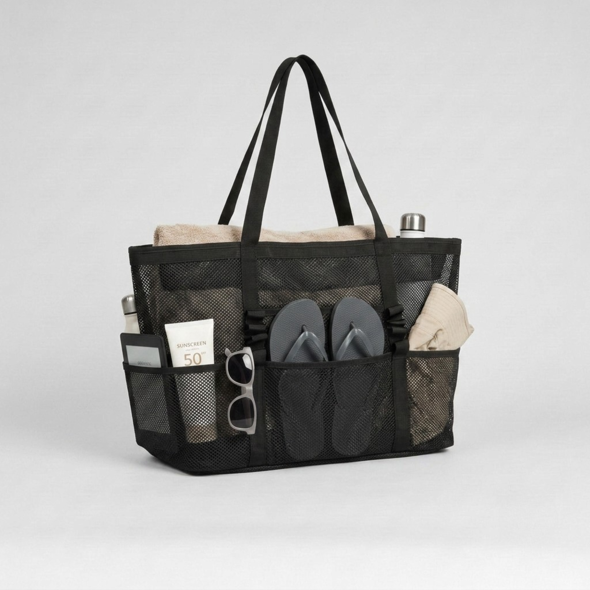 Bolsa de Playa de Malla Ligera Multiusos