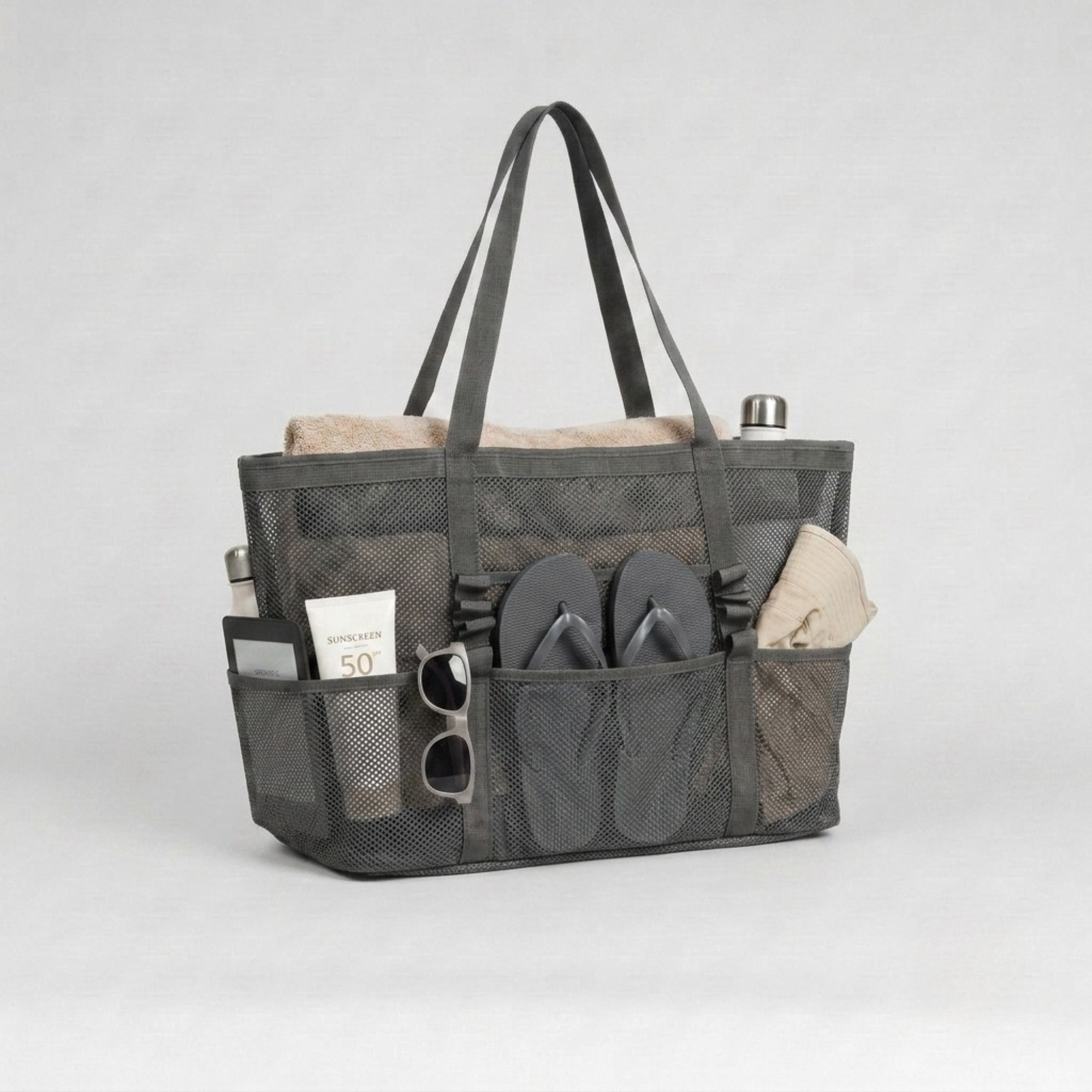 Bolsa de Playa de Malla Ligera Multiusos