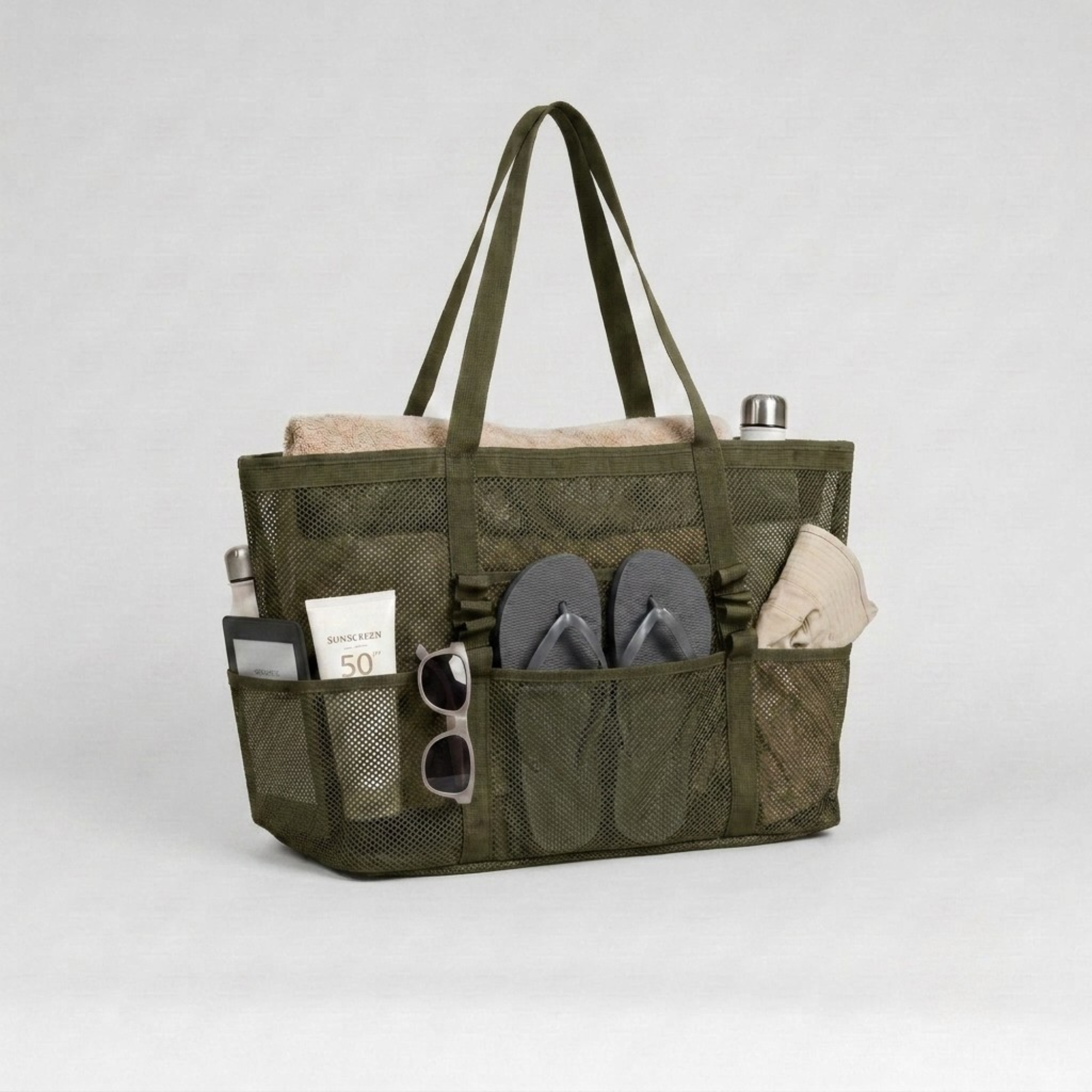 Bolsa de Playa de Malla Ligera Multiusos