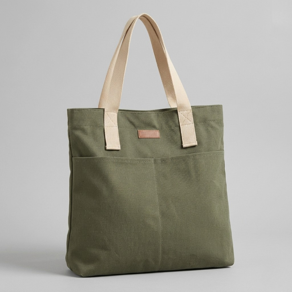 Bolso Tote de Lona de Hombro Casual Unisex de Trabajo y Diario