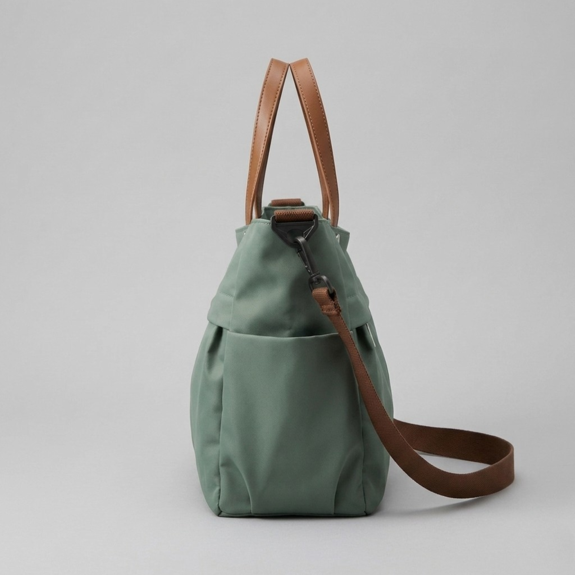Bolso Tote de Nylon de Hombro con Bolsillos Gran Capacidad para Trabajo y Uso Diario