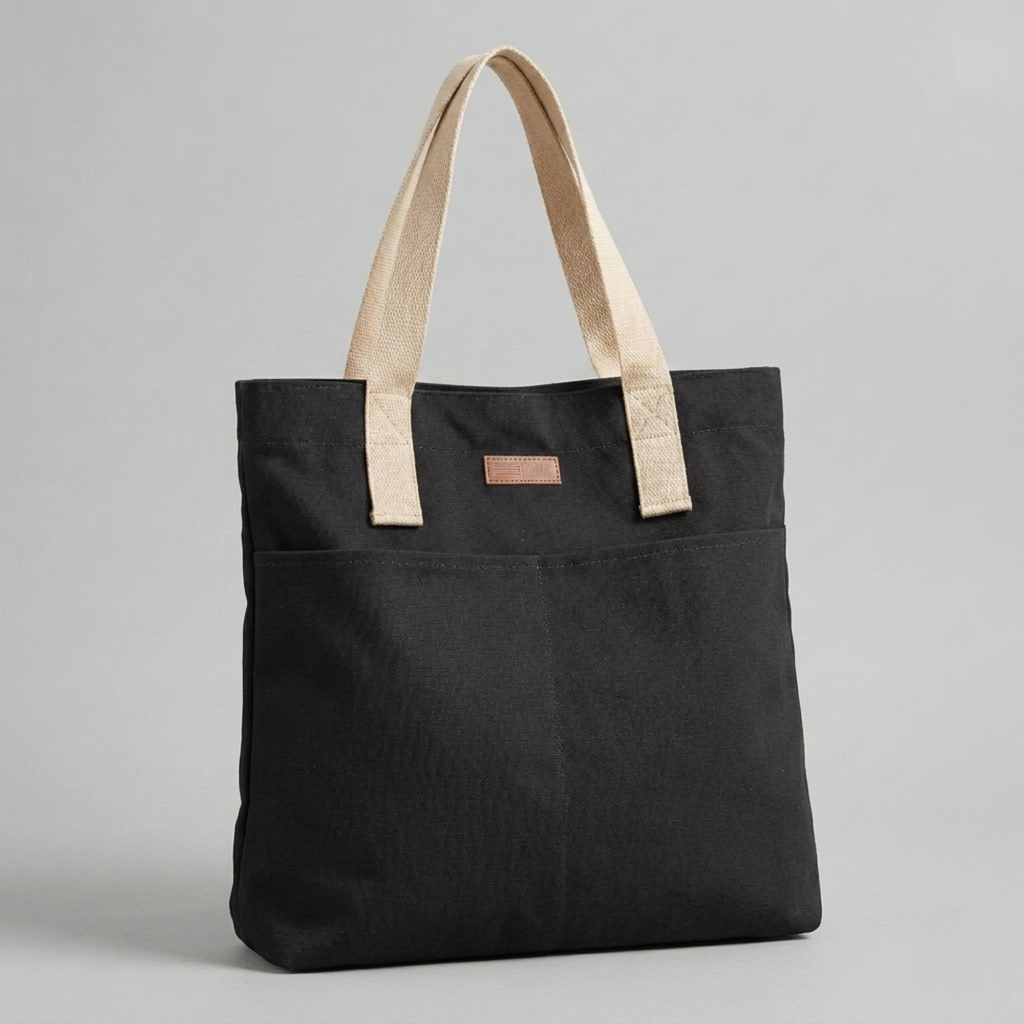 Bolso Tote de Lona de Hombro Casual Unisex de Trabajo y Diario