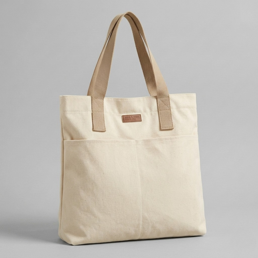 Bolso Tote de Lona de Hombro Casual Unisex de Trabajo y Diario