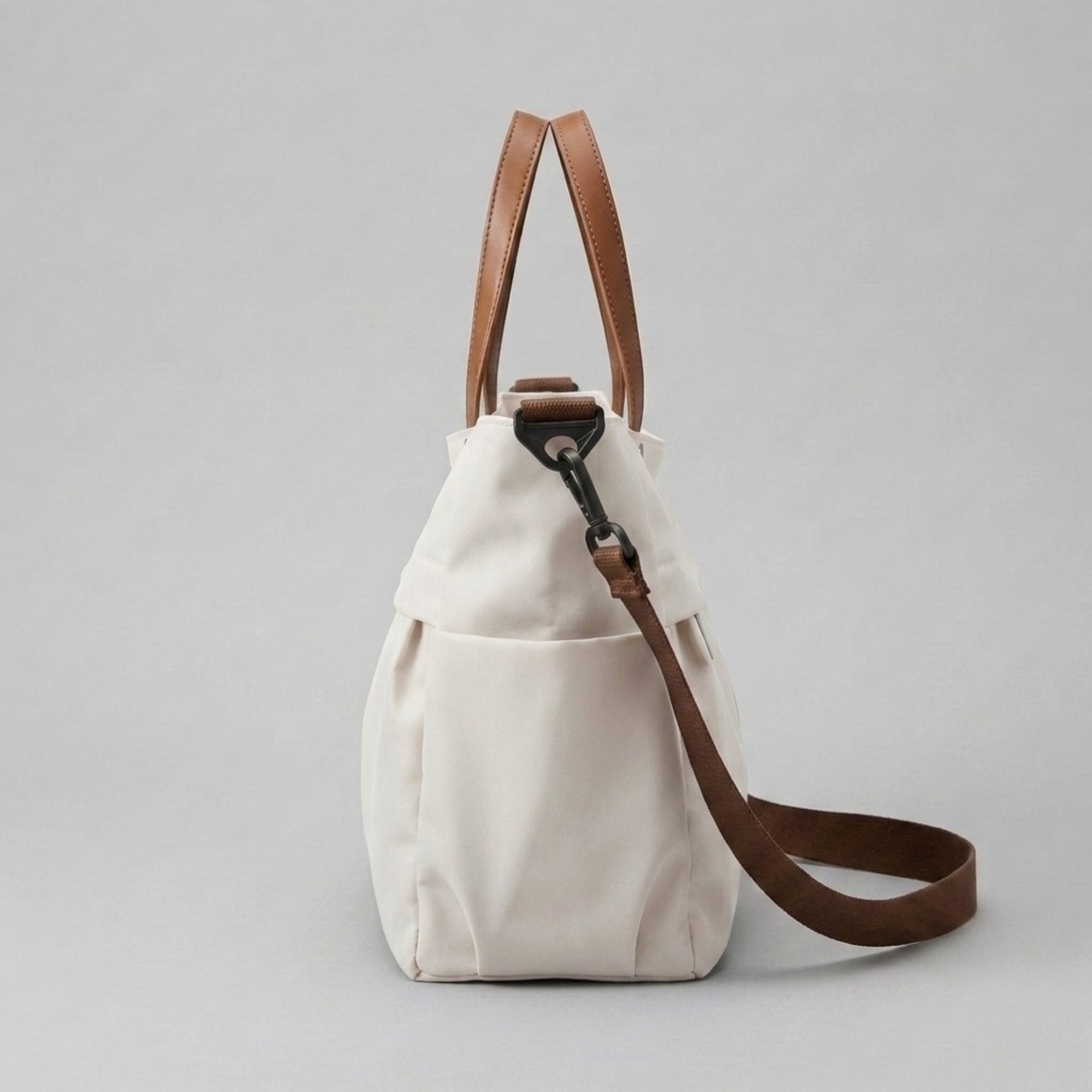 Bolso Tote de Nylon de Hombro con Bolsillos Gran Capacidad para Trabajo y Uso Diario