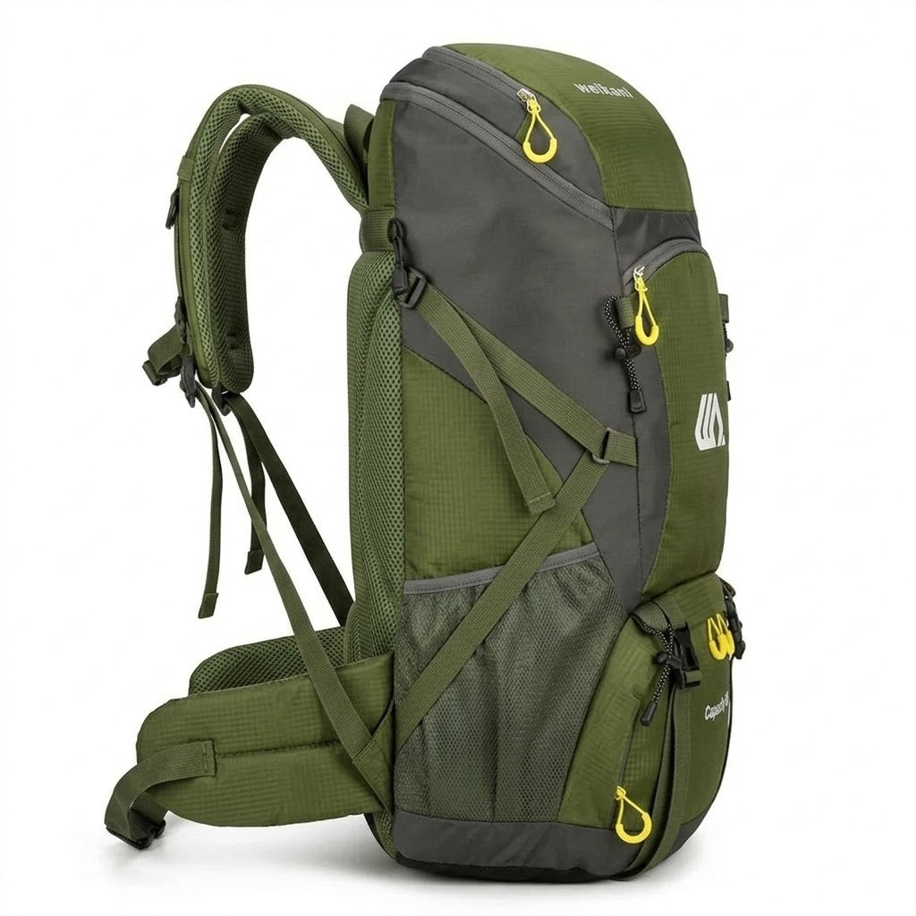 Mochila 50L Impermeable para Trekking