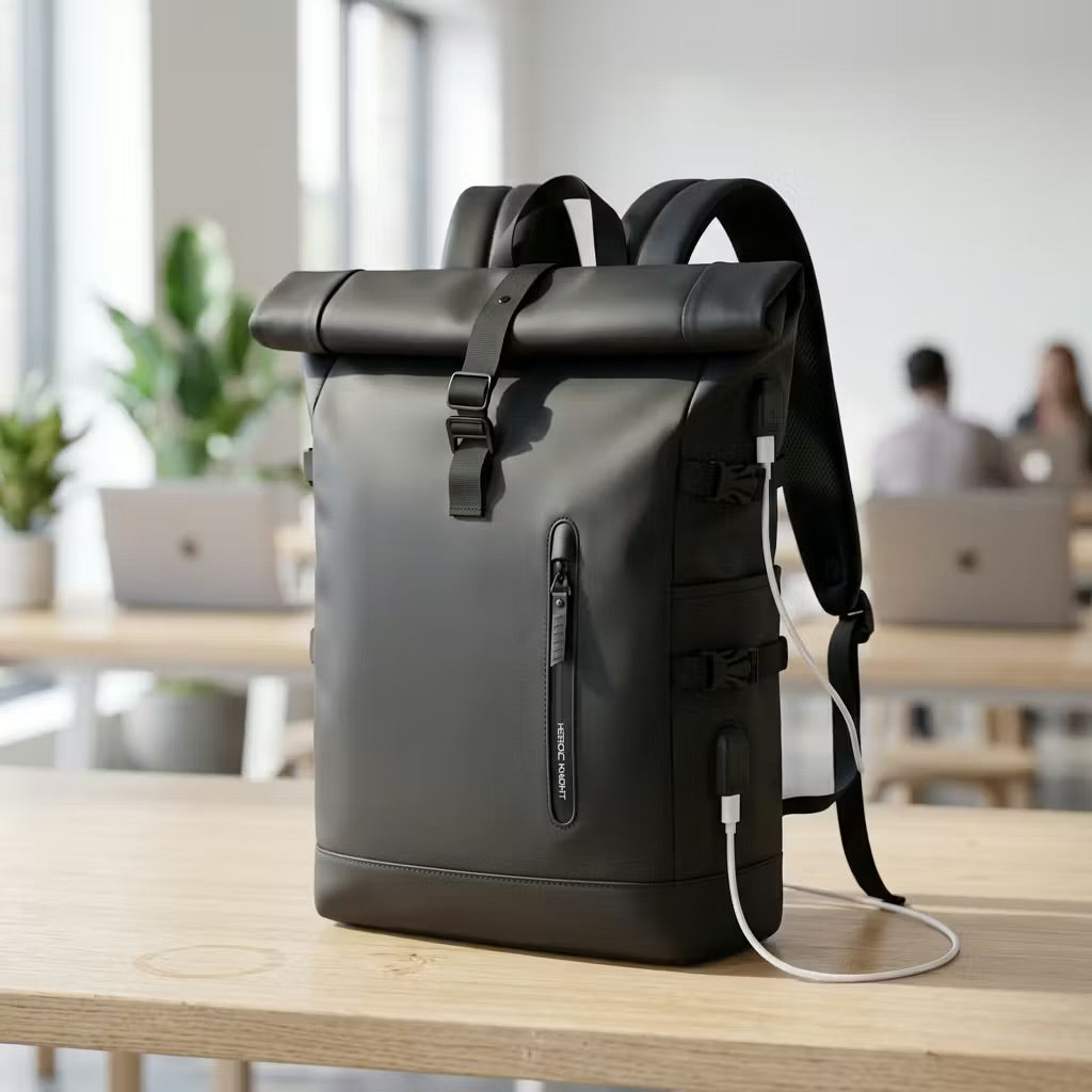 Mochila Expandible con USB para Portátil
