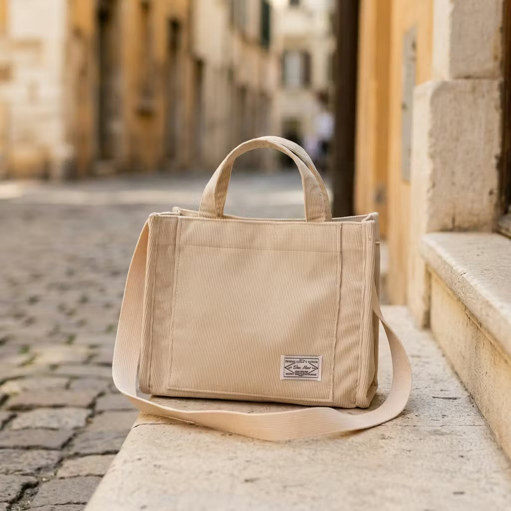 Bolso de Pana Retro con Bandolera