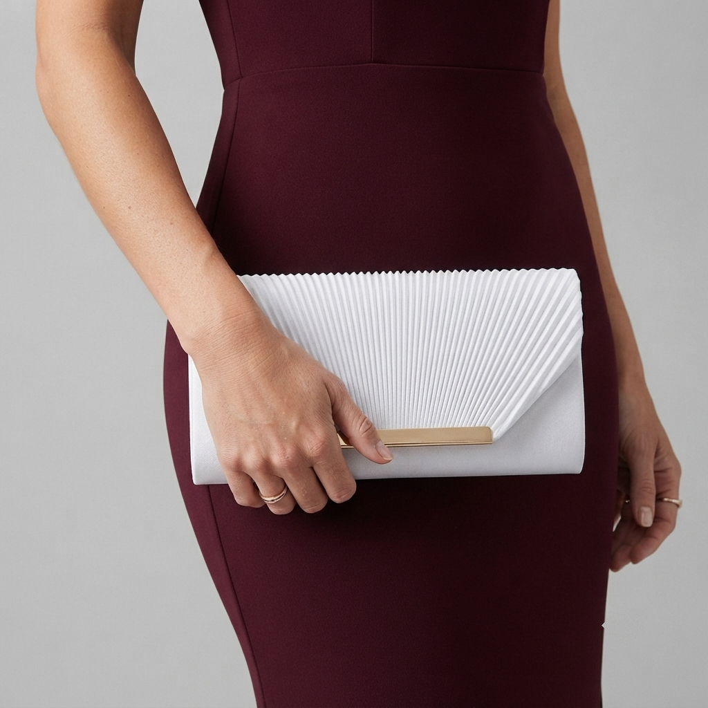 Bolso de Fiesta Clutch con Lentejuelas y Cadena para Boda y Noche