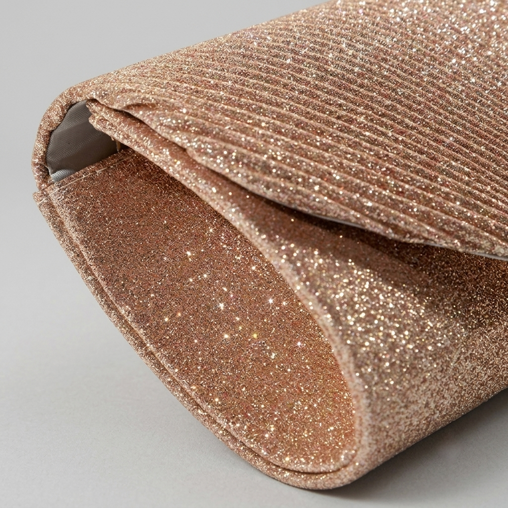 Bolso de Fiesta Clutch con Lentejuelas y Cadena para Boda y Noche