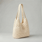 Bolso de Playa Tote de Rafia Tejida Grande de Gran Capacidad
