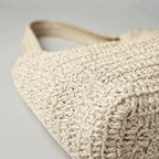 Bolso de Playa Tote de Rafia Tejida Grande de Gran Capacidad
