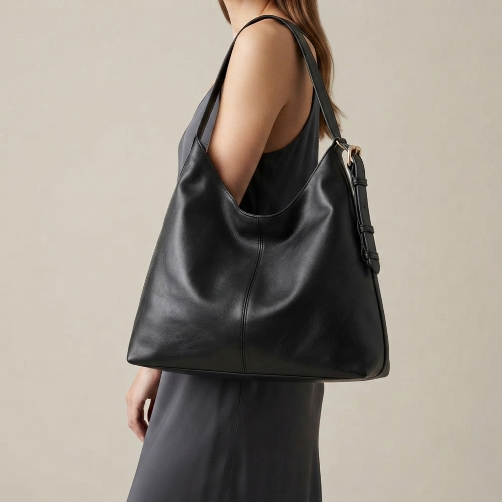 Bolso de Hombro Hobo Mujer de Piel Estilo Retro de Gran Capacidad