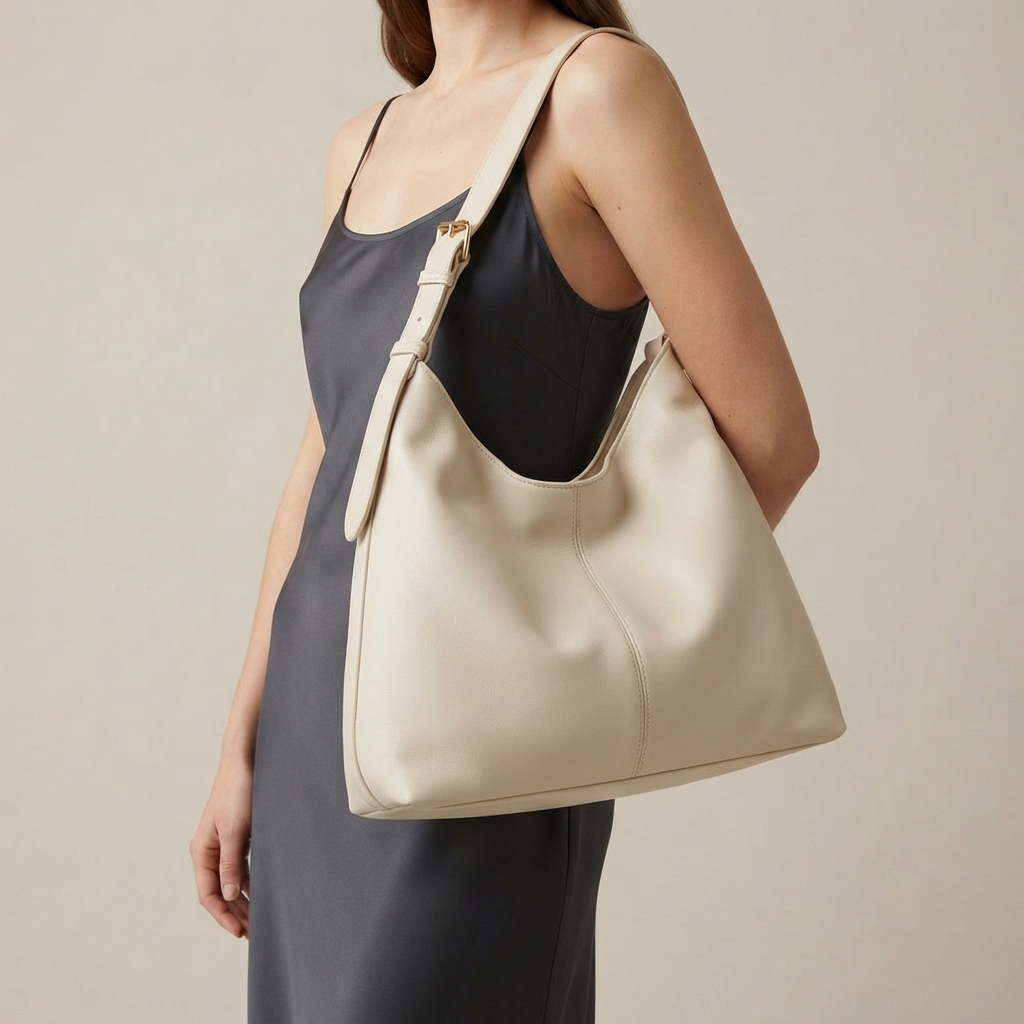 Bolso de Hombro Hobo Mujer de Piel Estilo Retro de Gran Capacidad