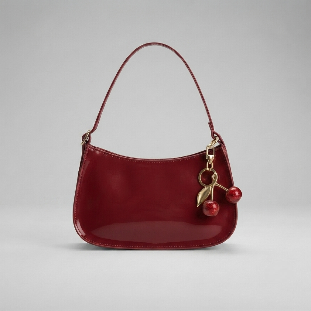 Bolso de Hombro Hobo de Mujer en Piel Estilo Retro Color Liso