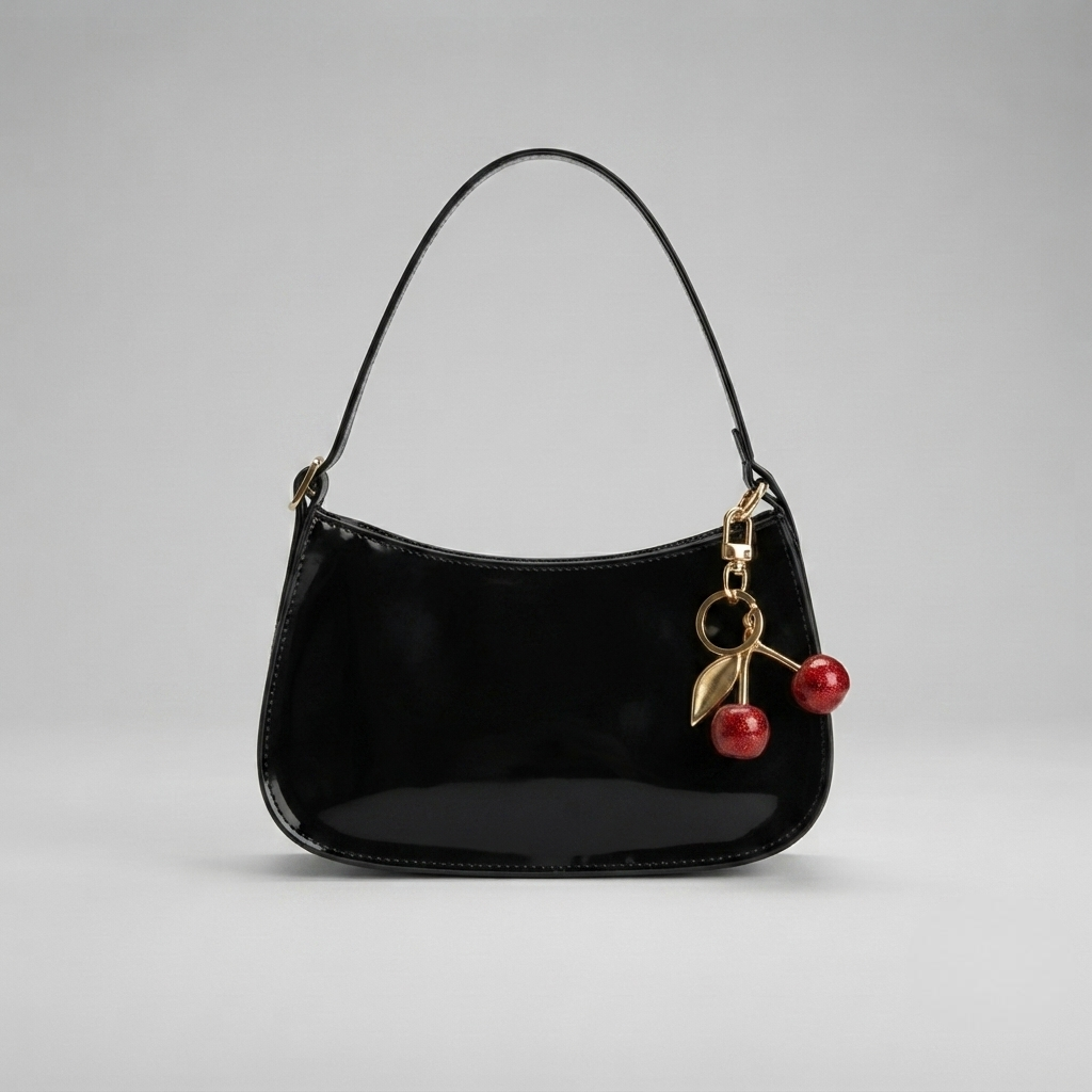 Bolso de Hombro Hobo de Mujer en Piel Estilo Retro Color Liso