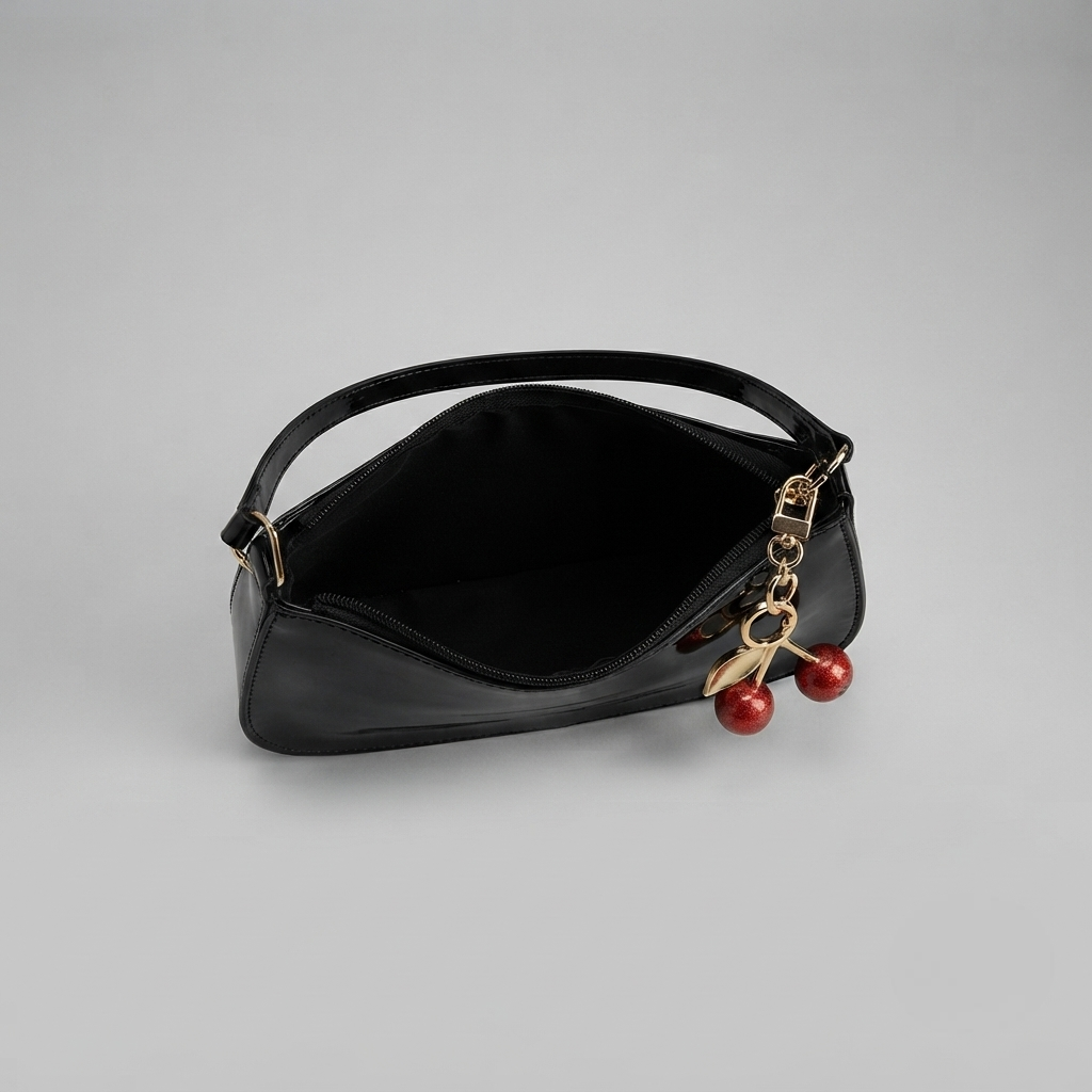 Bolso de Hombro Hobo de Mujer en Piel Estilo Retro Color Liso
