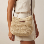 Bolso de Playa de Rafia Bandolera para Mujer