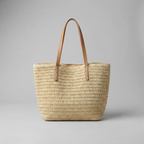 Bolso de Playa de Rafia Grande Tipo Tote para Mujer