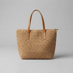 Bolso de Playa de Rafia Grande Tipo Tote para Mujer