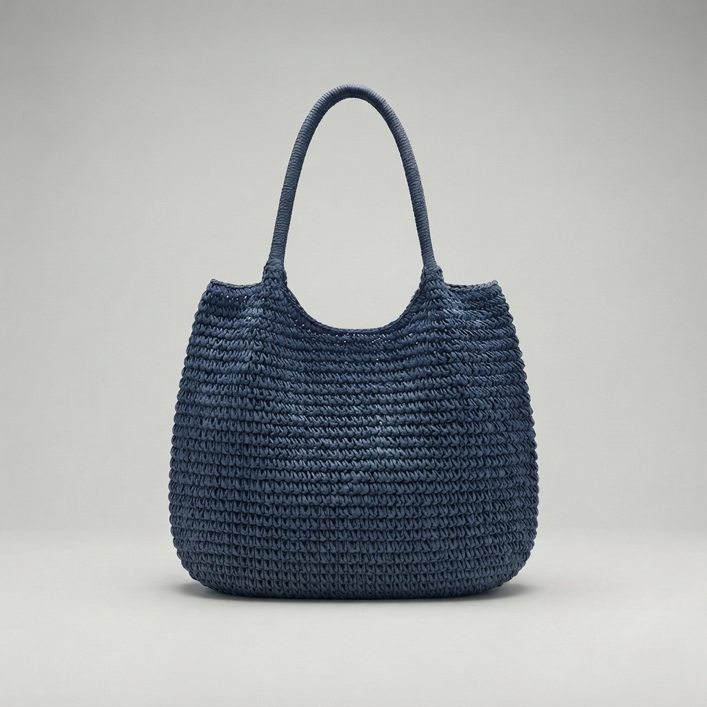Bolso de Playa Tote de Rafia Tejida