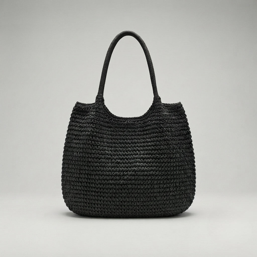 Bolso de Playa Tote de Rafia Tejida