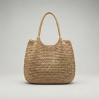 Bolso de Playa Tote de Rafia Tejida
