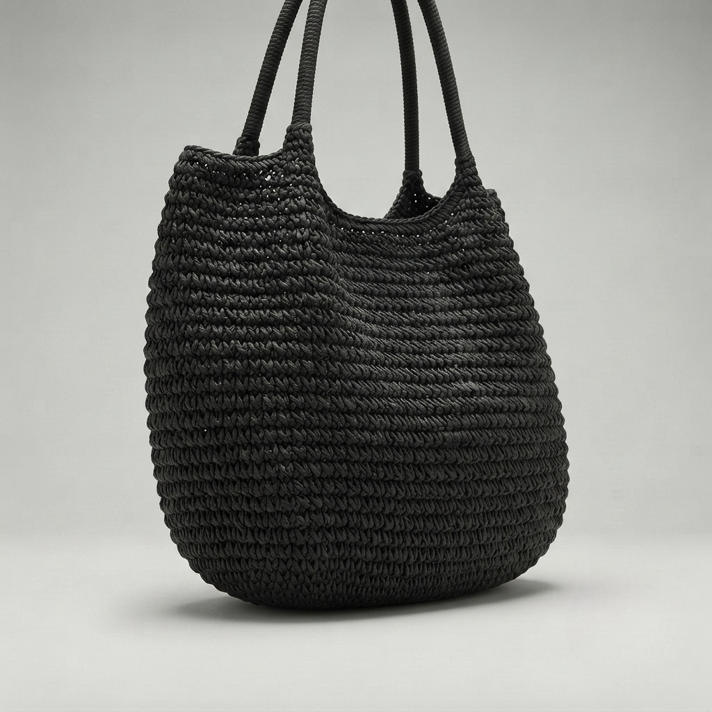 Bolso de Playa Tote de Rafia Tejida
