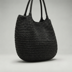 Bolso de Playa Tote de Rafia Tejida
