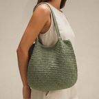 Bolso de Playa Tote de Rafia Tejida