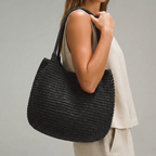 Bolso de Playa Tote de Rafia Tejida