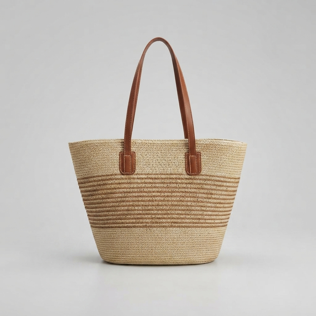 Bolso de Playa Capazo de Paja Grande