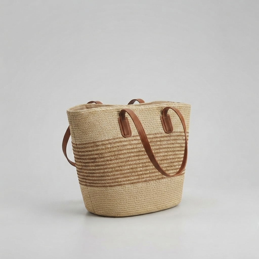 Bolso de Playa Capazo de Paja Grande