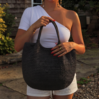 Bolso de Playa Tote de Rafia Tejida