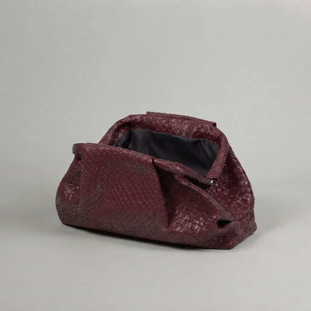 Bolso de Mano Clutch de Fiesta con Textura Tejida